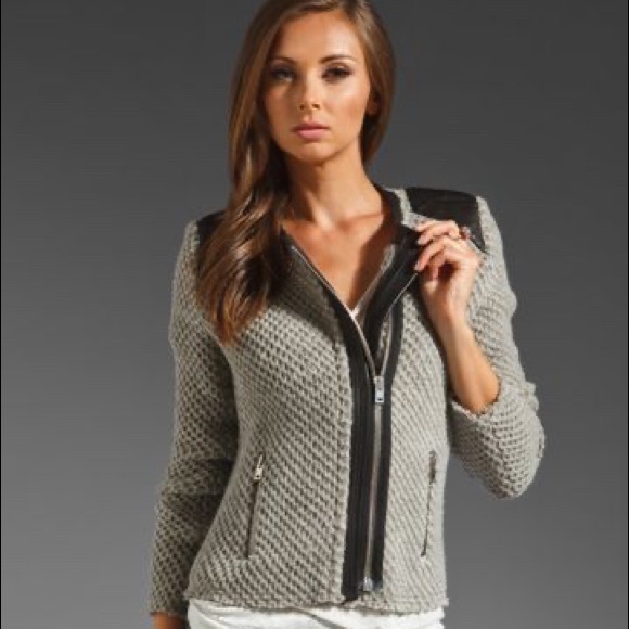 IRO Jackets & Blazers - IRO Size 1 Natasha Moto Wool Leather Jacket
